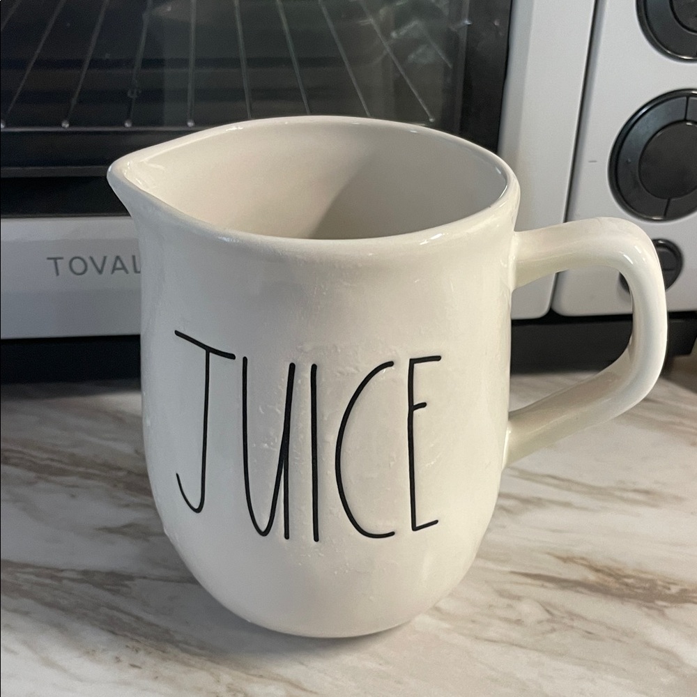 Rae Dunn White Juice Pitcher